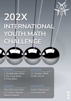 Poster for this year's IYMC Qualification Round