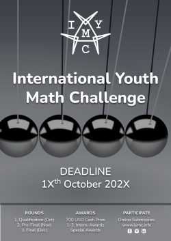 Poster for this year's IYMC Qualification Round